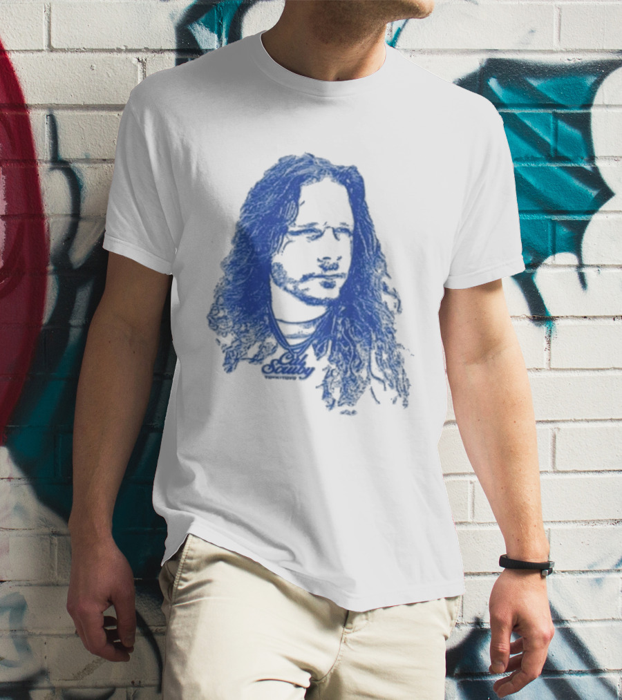 Cal Scruby Tdyk Blue Long Hair T-Shirt