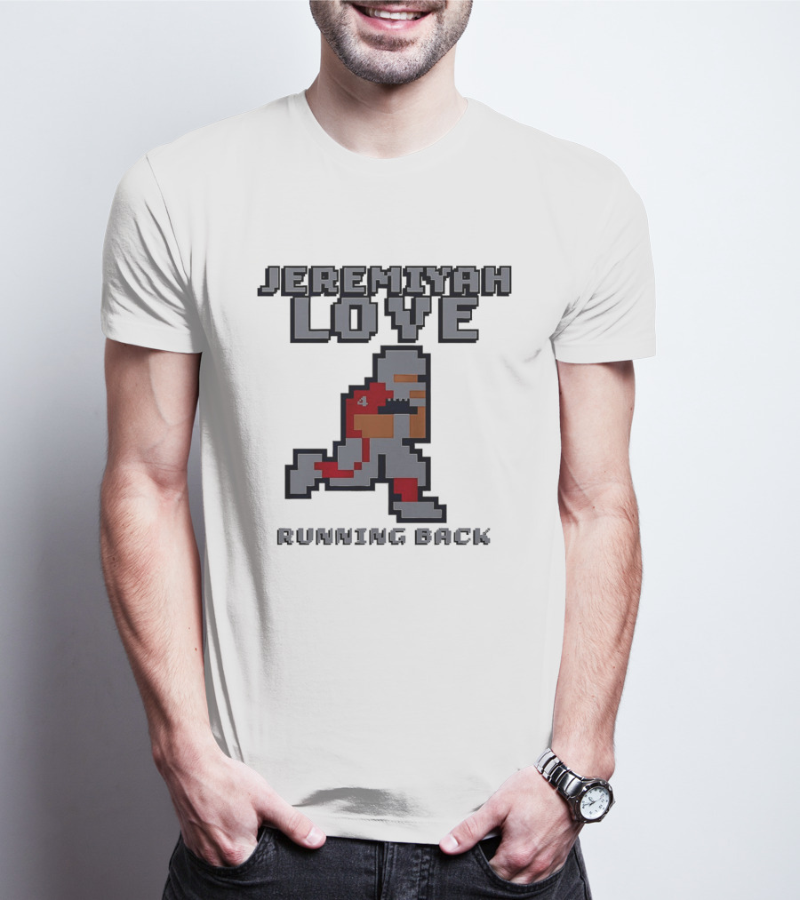 Jeremiyah Love Running Back 8 Bit T-Shirt