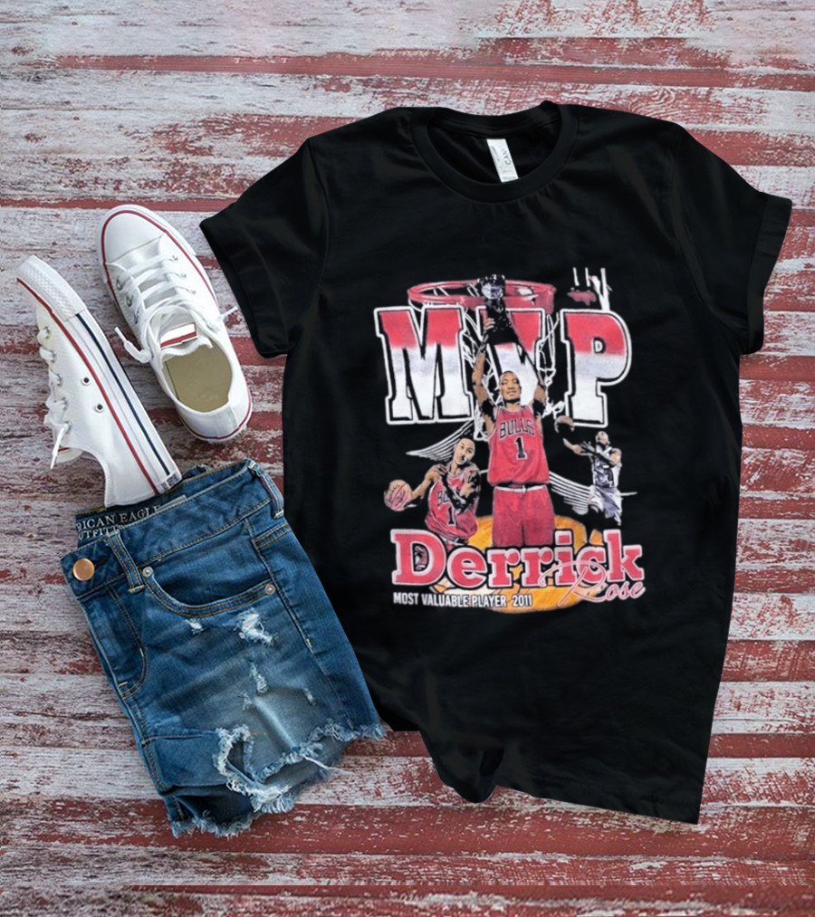 MVP Derrick Rose Chicago Bulls Most Valuable Player 2011 T-Shirt