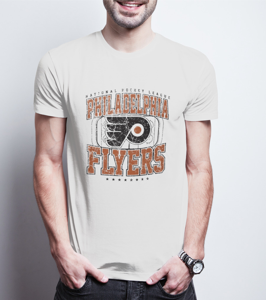 National Hockey League Philadelphia Flyers Distressed Rink T-Shirt