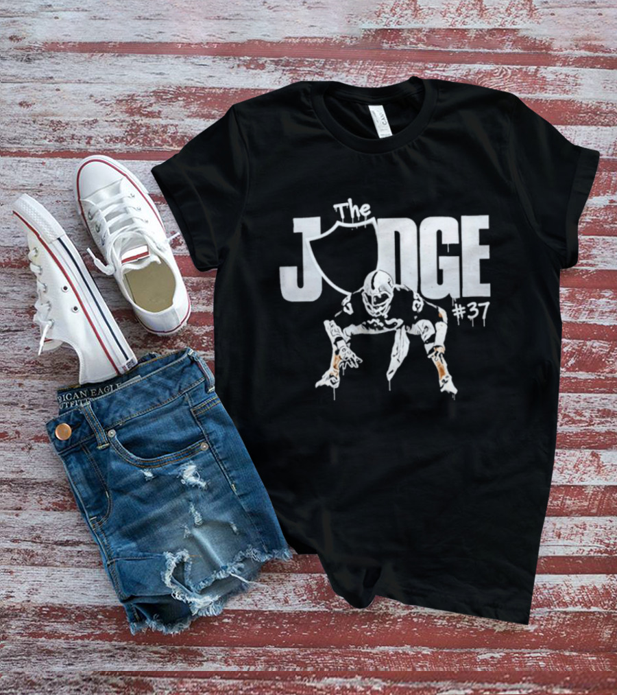 The Judge Las Vegas Raiders 37 Linebacker T-Shirt