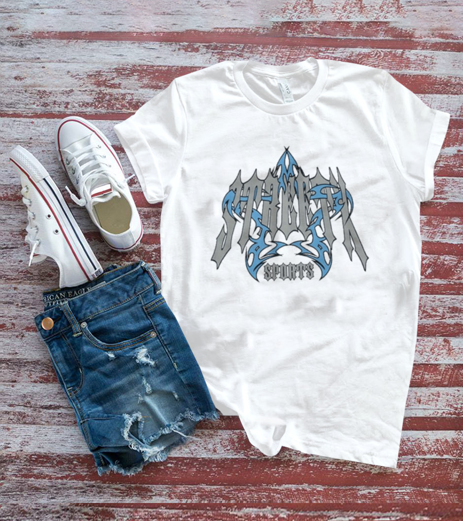 Streetx Sports Gothic Star Blue Tribal T-Shirt