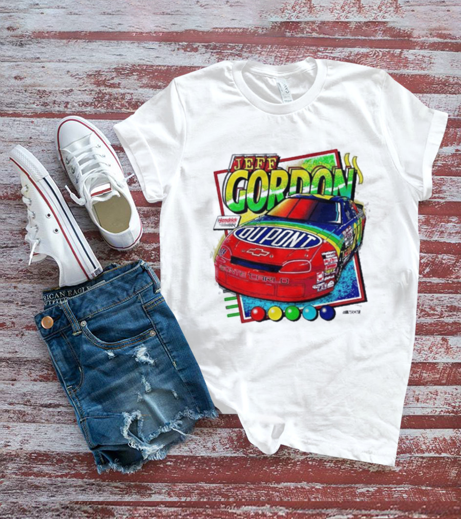 Hendrick Motorsports Jeff Gordon Dupont Chevrolet #24 Racing Car T-Shirt