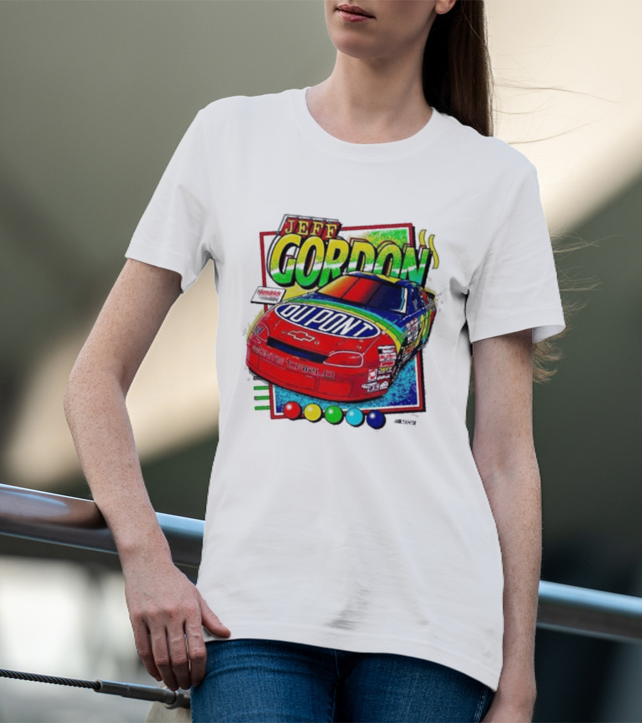 Hendrick Motorsports Jeff Gordon Dupont Chevrolet #24 Racing Car T-Shirt