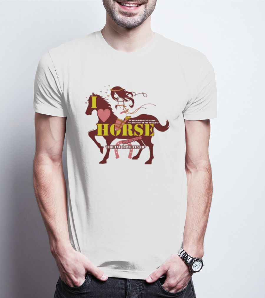 I Love Horse Equine Heart Fever T-Shirt
