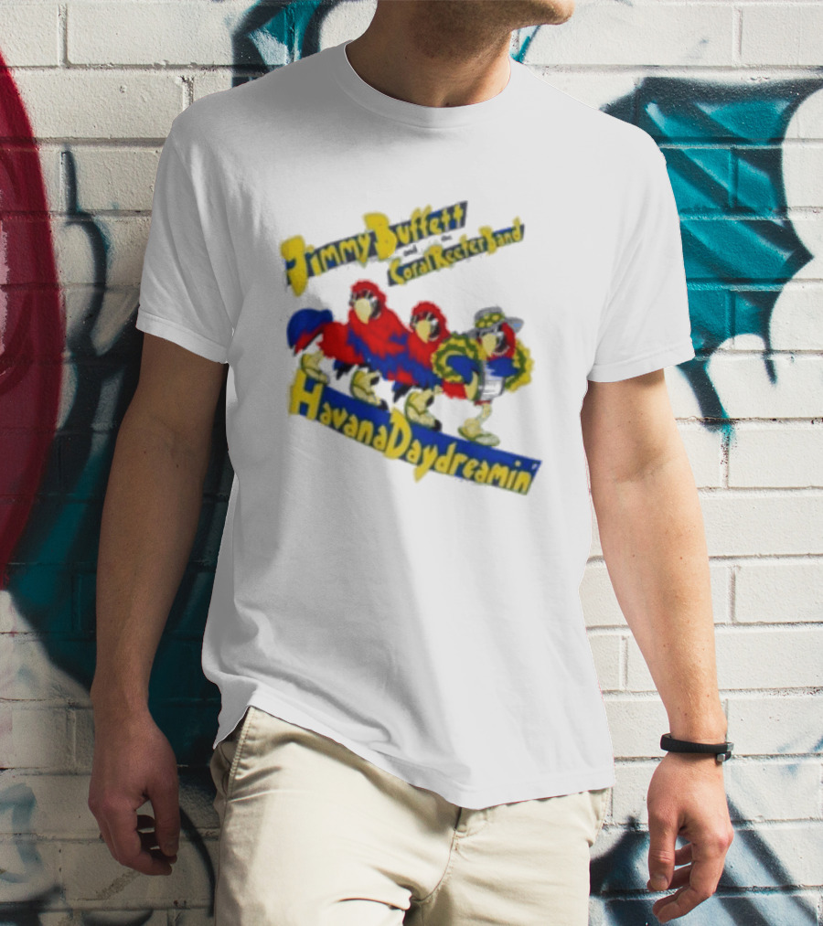 Jimmy Buffett Coral Reefer Band Havana Daydreamin Parrot 1997 Tour T-Shirt