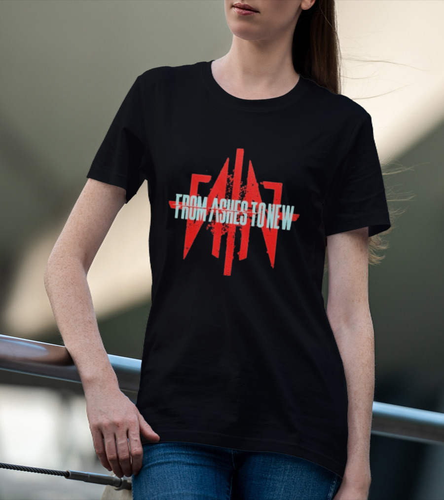 From Ashes To New FAN Symbol Red And White T-Shirt