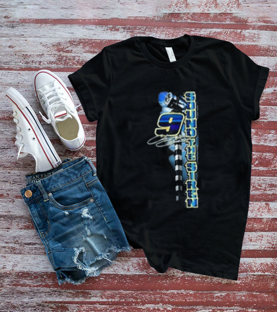 Chase Elliott 9 Sound The Siren Racing Helmet Checkered Flag T-Shirt