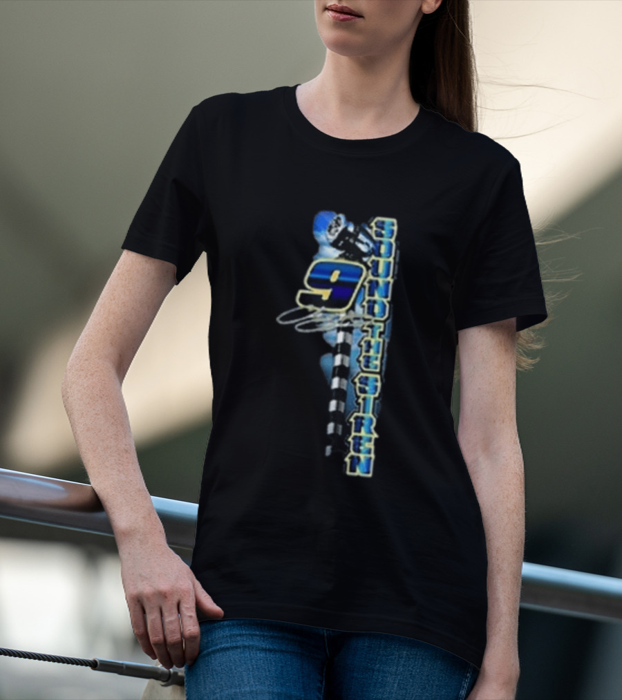 Chase Elliott 9 Sound The Siren Racing Helmet Checkered Flag T-Shirt