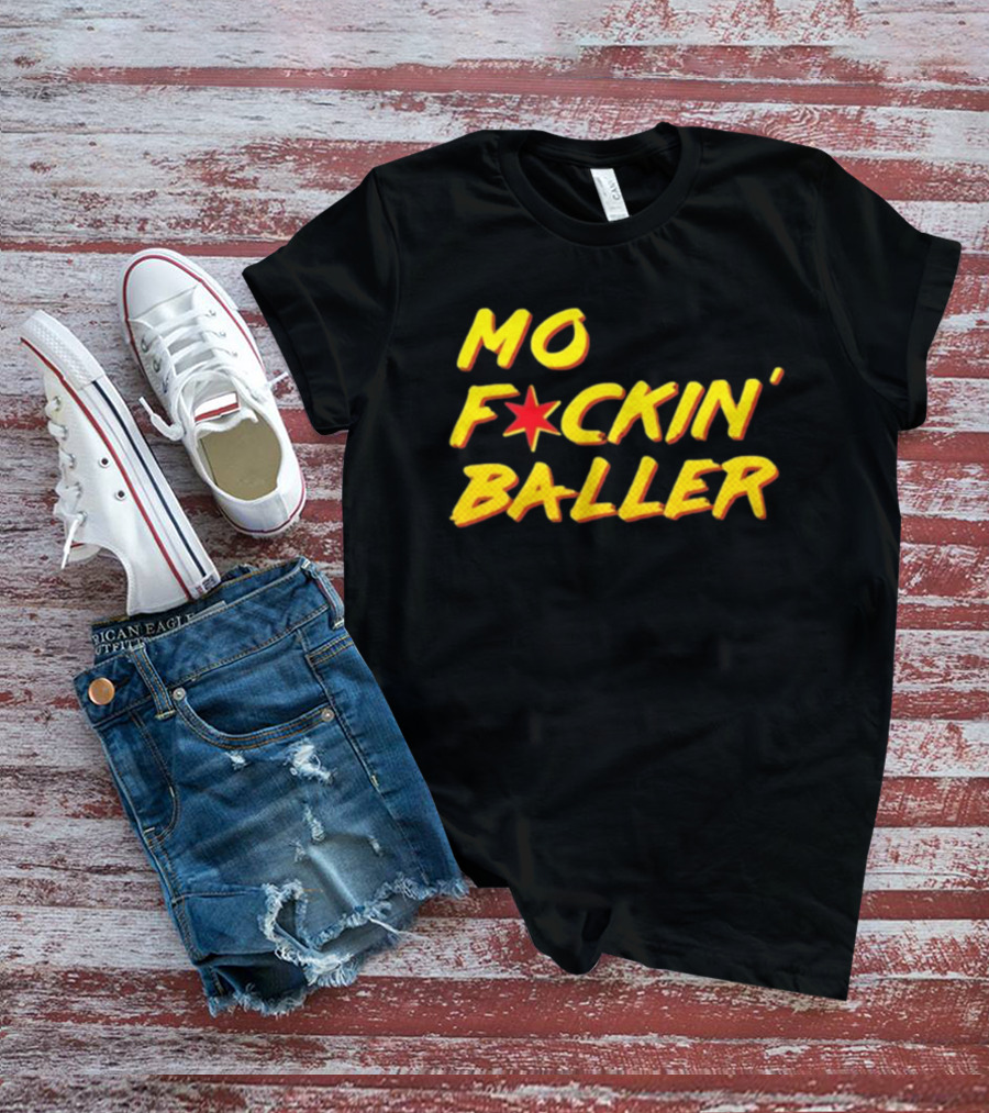 Mo F Ckin' Baller Star Red Yellow T-Shirt