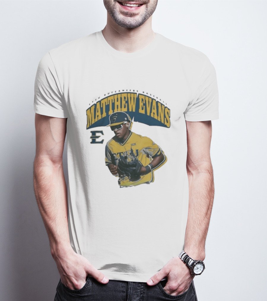 Etsu Matthew Evans Baseball Scon Sports Jersey T-Shirt