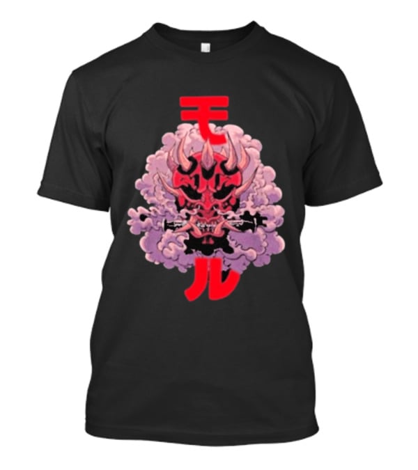 Screencrush Warrior Of Vengeance Oni Mask Kanji T-Shirt