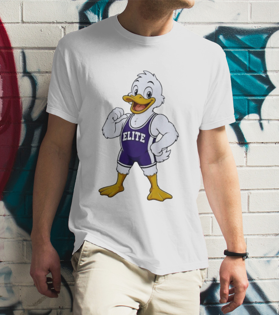 Elite Wrestling Duck Cartoon T-Shirt