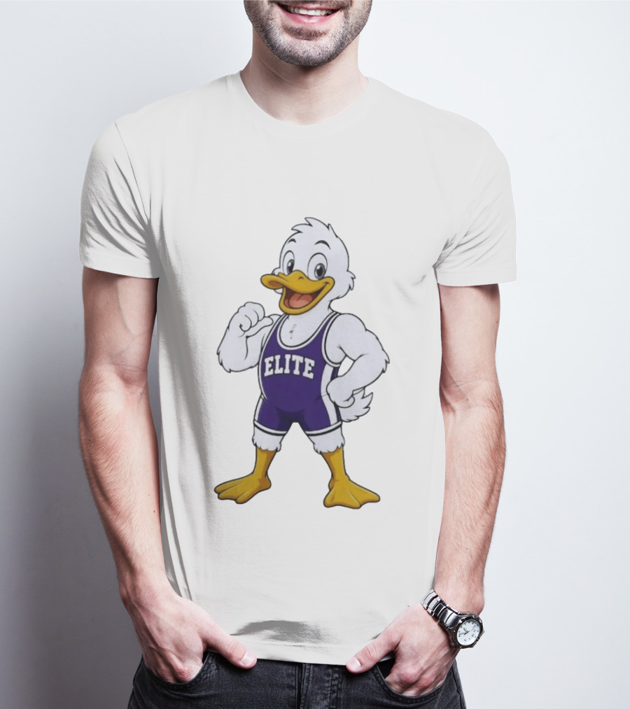 Elite Wrestling Duck Cartoon T-Shirt