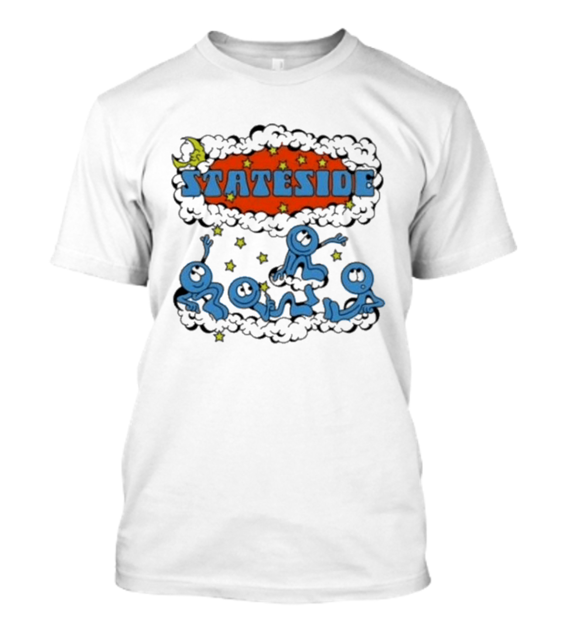 Stateside Moon Stars And Clouds Playful Figures T-Shirt