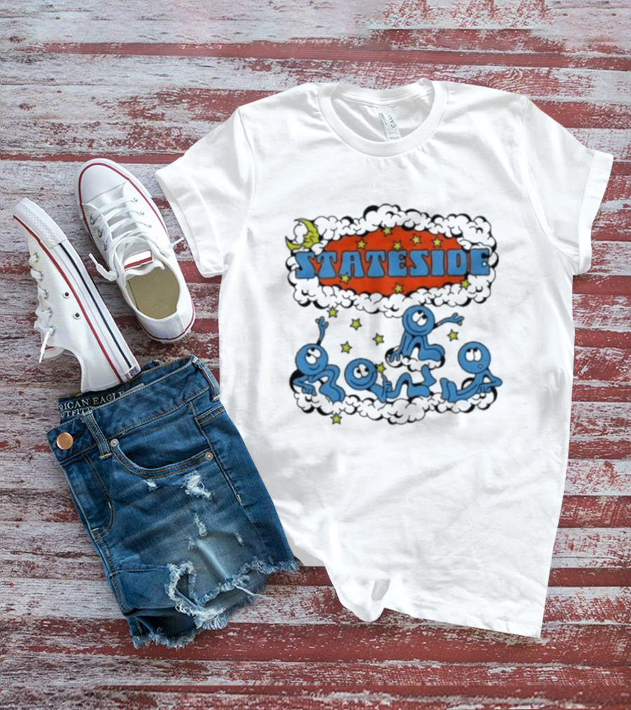 Stateside Moon Stars And Clouds Playful Figures T-Shirt