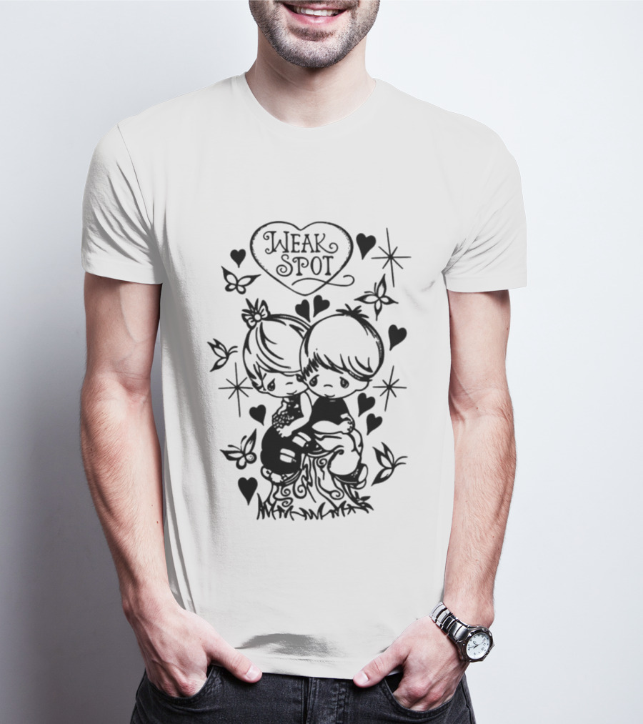 2026 I Love Weak Spot Heart Butterfly Stars T-Shirt