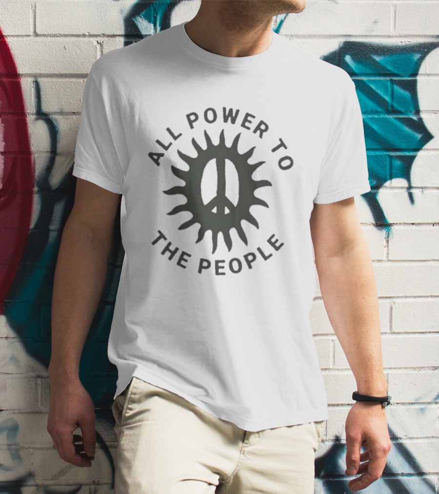 All Power To The People Peace Symbol Hayley Williams T-Shirt