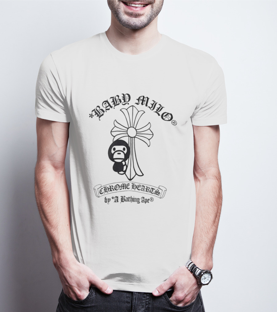 BABY MILO Chrome Hearts By A Bathing Ape BAPE T-Shirt