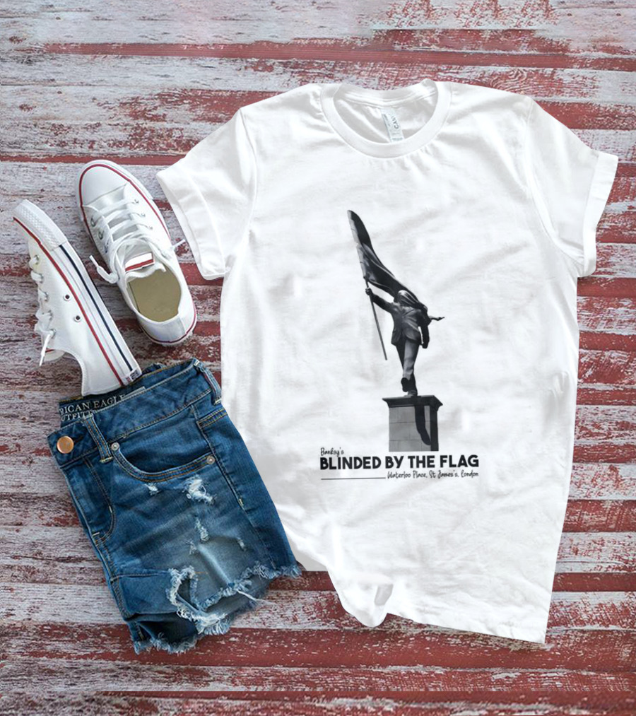 Banksy Blinded By The Flag London Statue T-Shirt