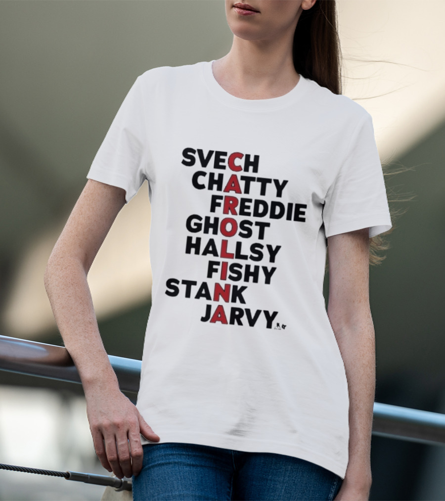 Carolina Hockey Names Svech Chatty Freddie Ghost Hallsy Fishy Stank Jarvy 2026 T-Shirt