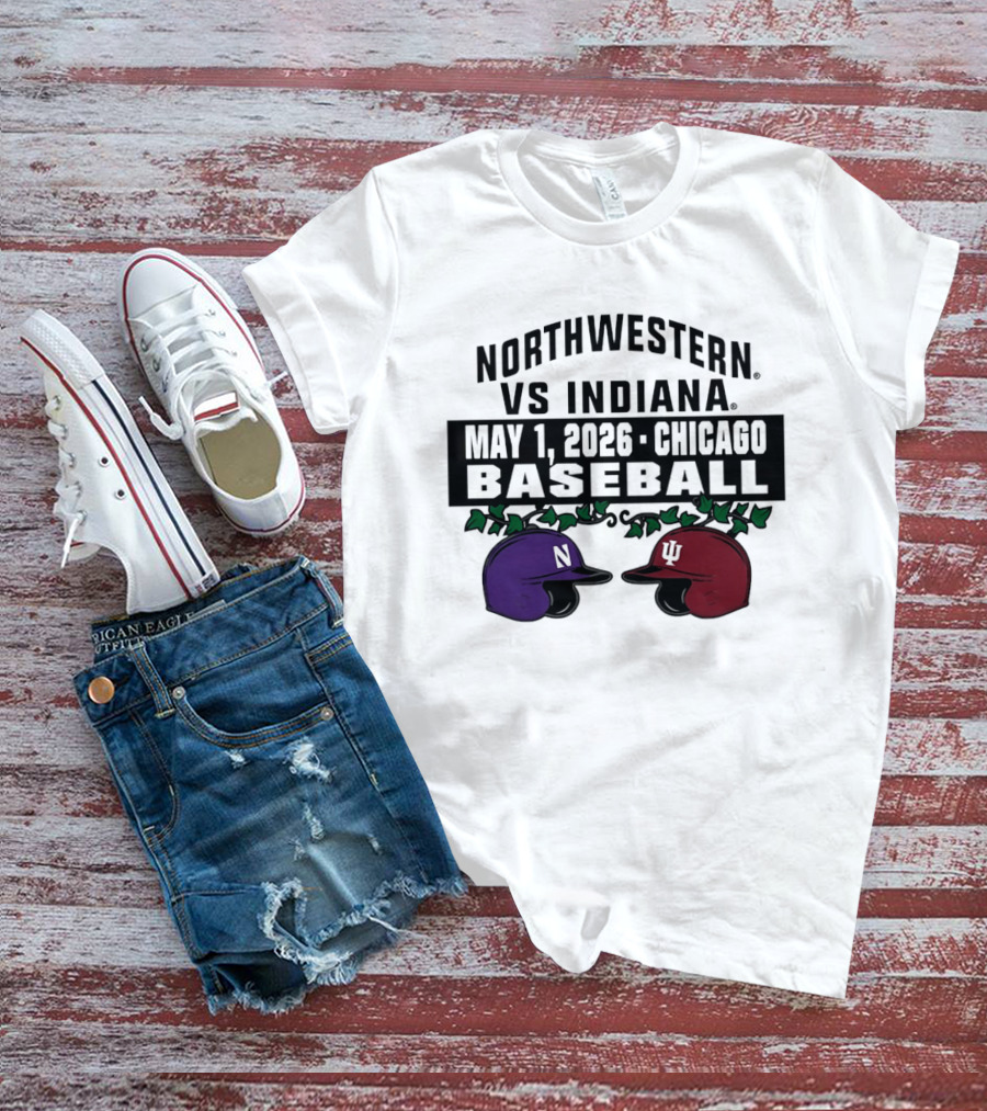 Northwestern Vs Indiana May 1 2026 Chicago Baseball T-Shirt