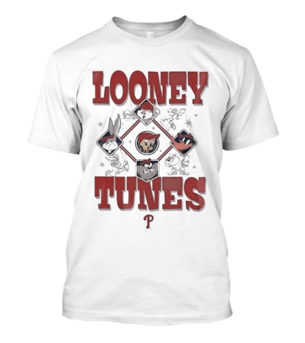 Philadelphia Phillies Looney Tunes Characters Collaboration T-Shirt