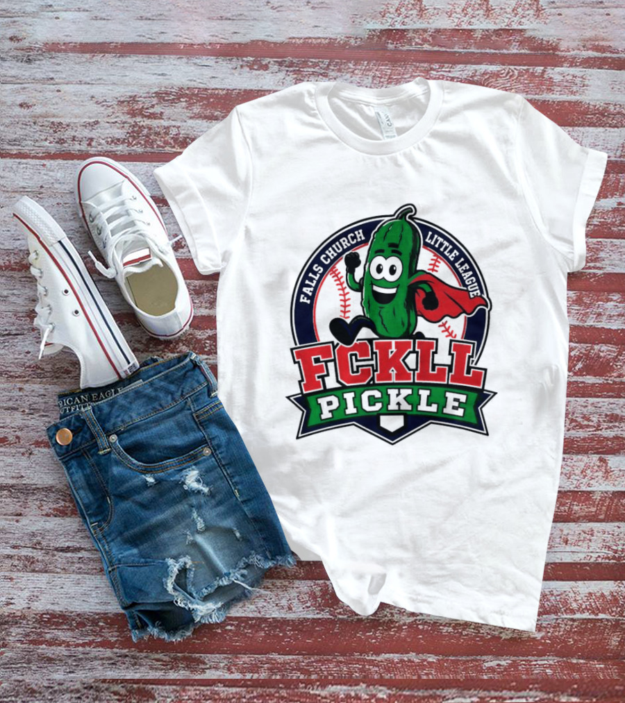 Falls Church Little League FCKLL Pickle Fundraiser Superhero T-Shirt