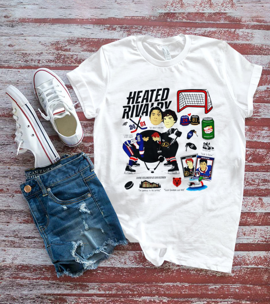 Heated Rivalry 24 Vs 81 Shane Hollander Ilya Rozanov Hockey Showdown Iconic Duel T-Shirt