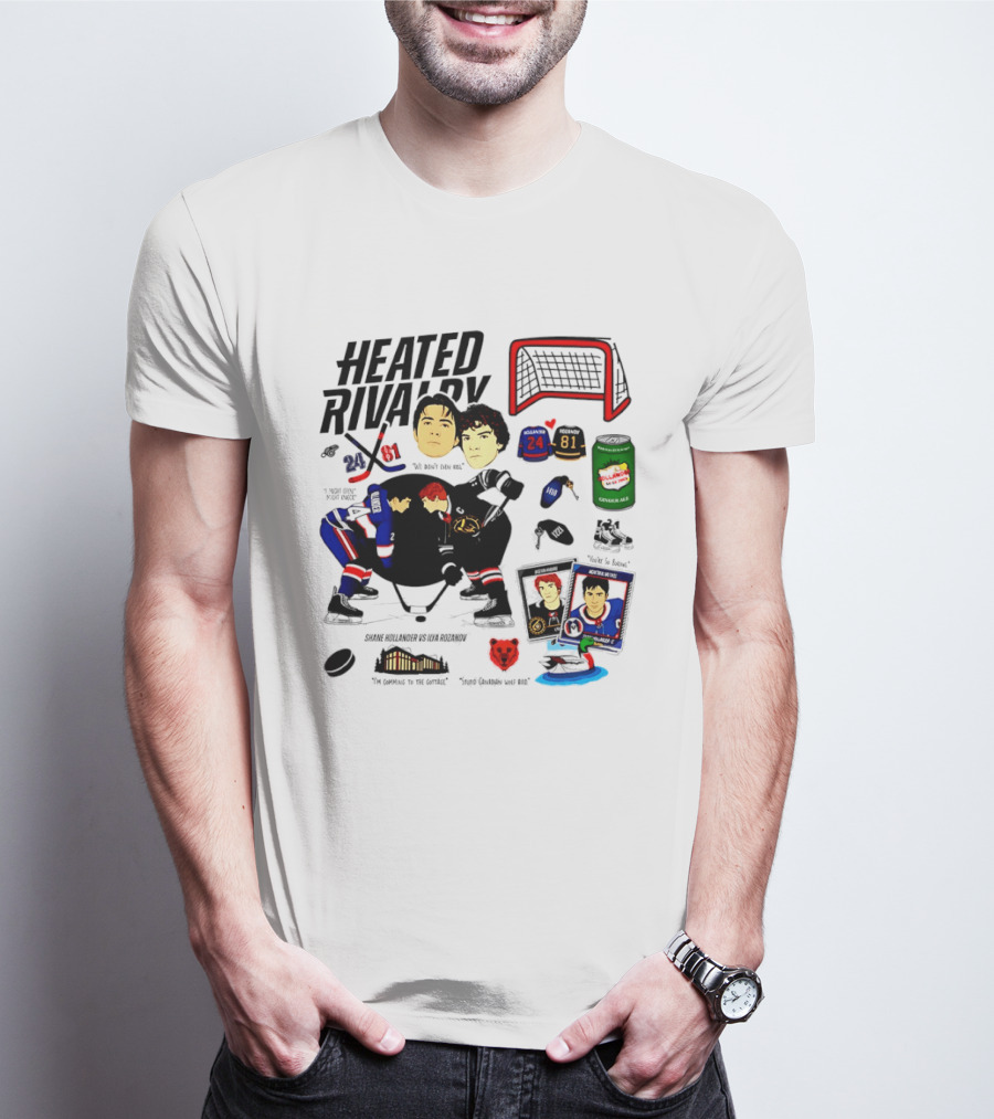 Heated Rivalry 24 Vs 81 Shane Hollander Ilya Rozanov Hockey Showdown Iconic Duel T-Shirt