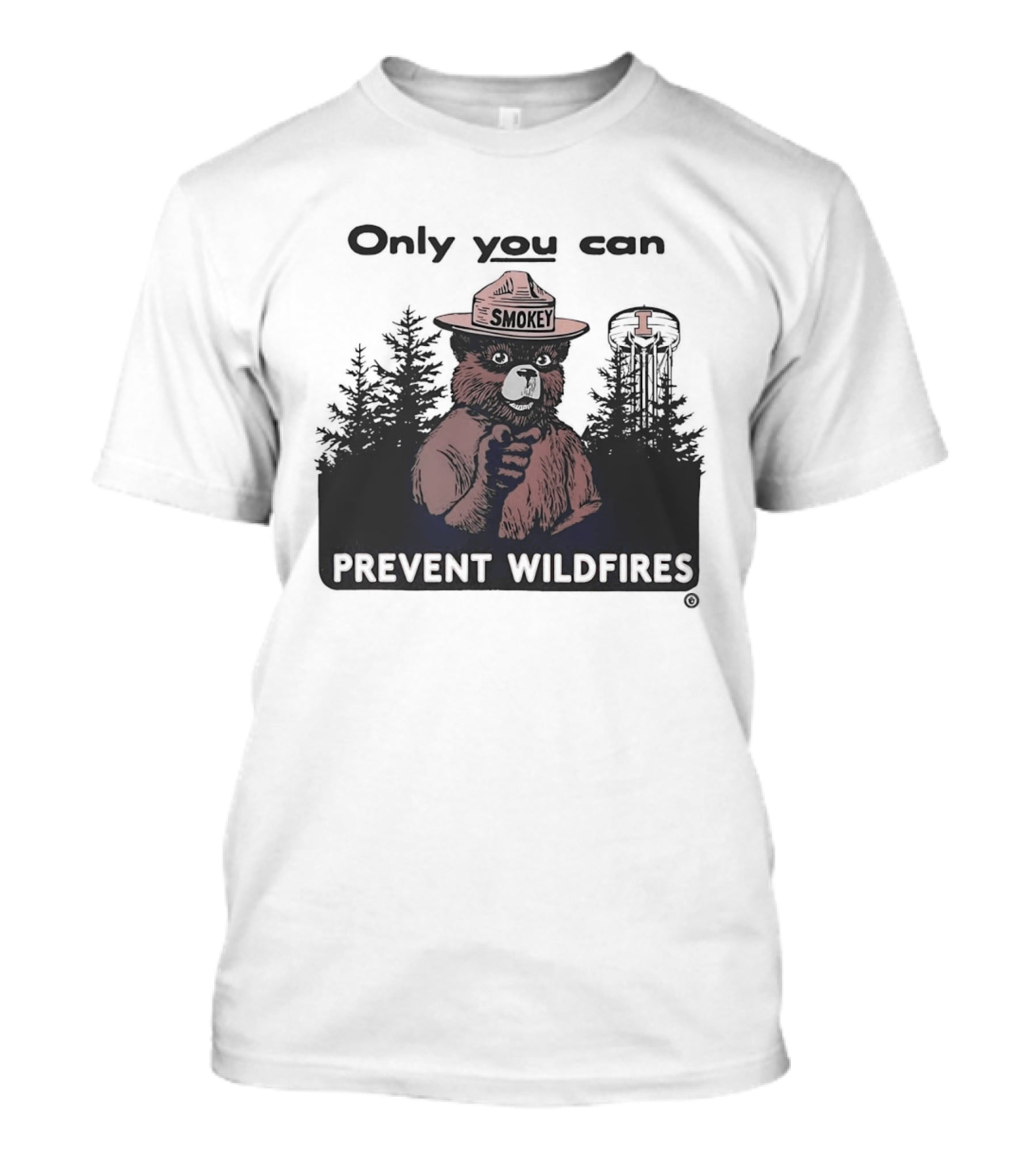 Smokey Bear Idaho Vandals Only You Can Prevent Wildfires T-Shirt