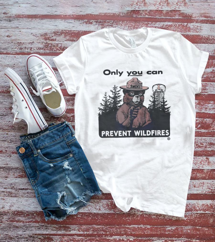 Smokey Bear Idaho Vandals Only You Can Prevent Wildfires T-Shirt