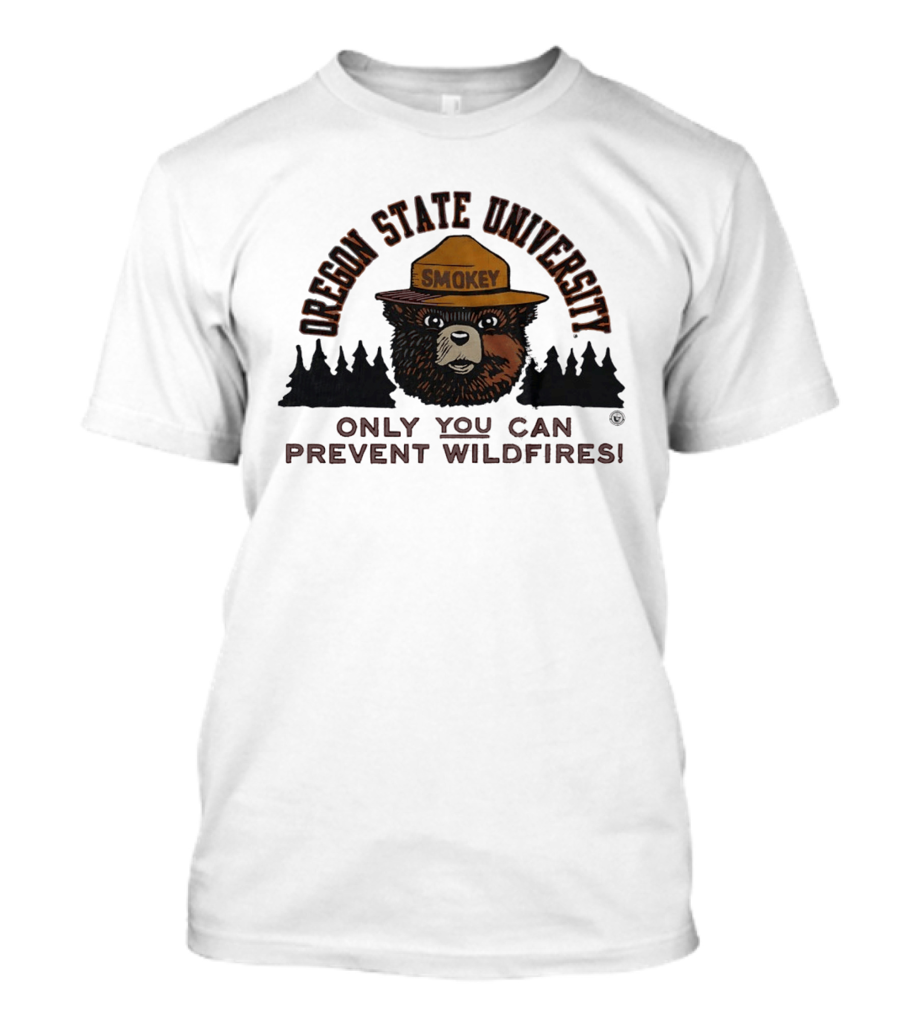 Oregon State University Smokey Bear Only You Can Prevent Wildfires T-Shirt