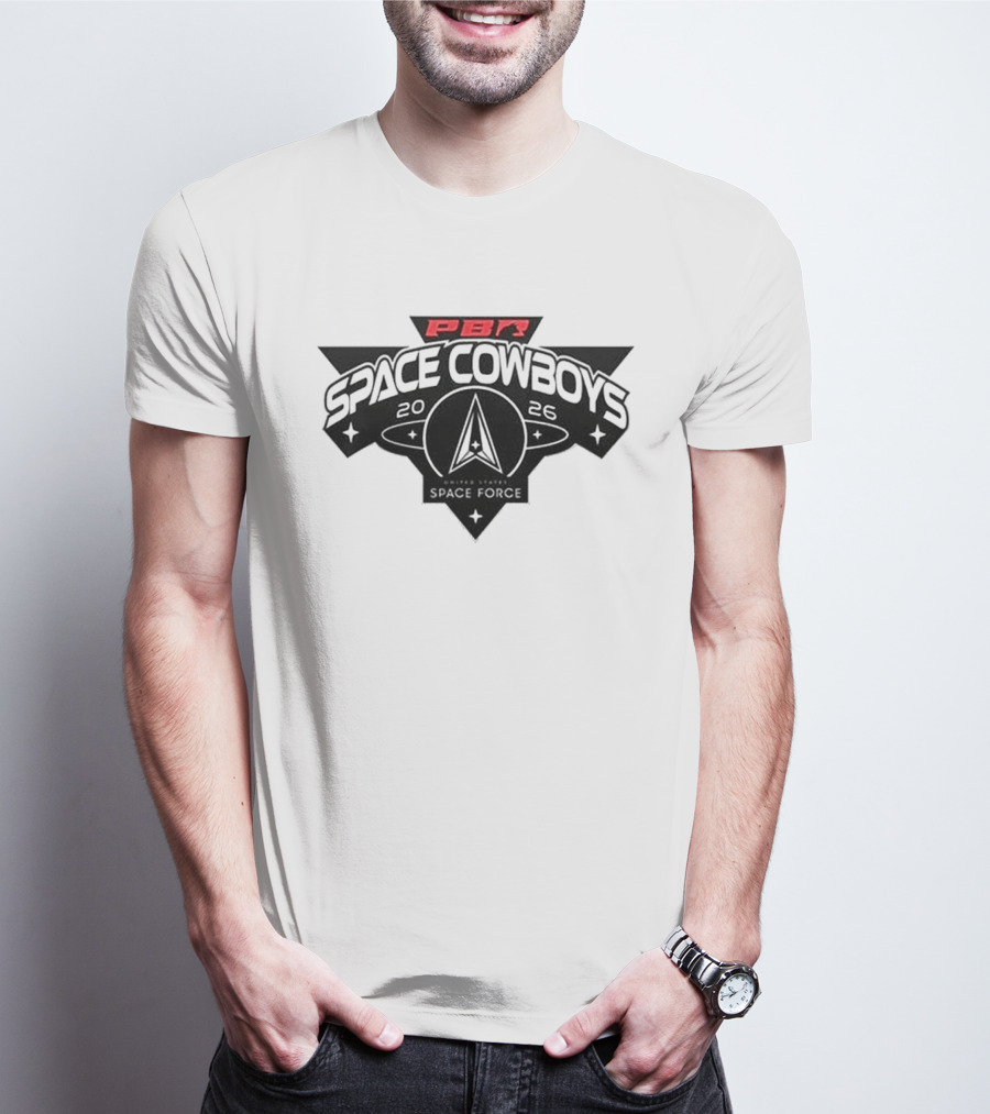 Tim McGraw Air Force Falcons PBR 2026 Space Cowboys T-Shirt