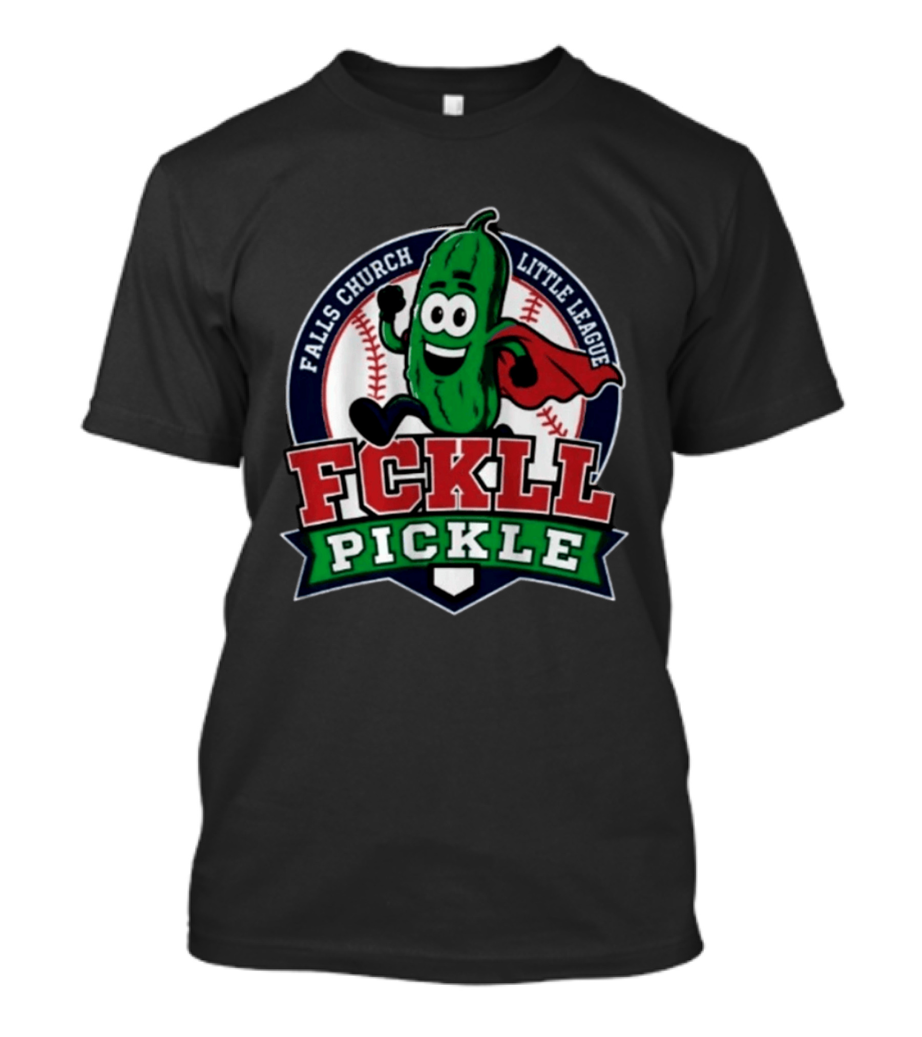 Falls Church Little League FCKLL Pickle Fundraiser Baseball T-Shirt
