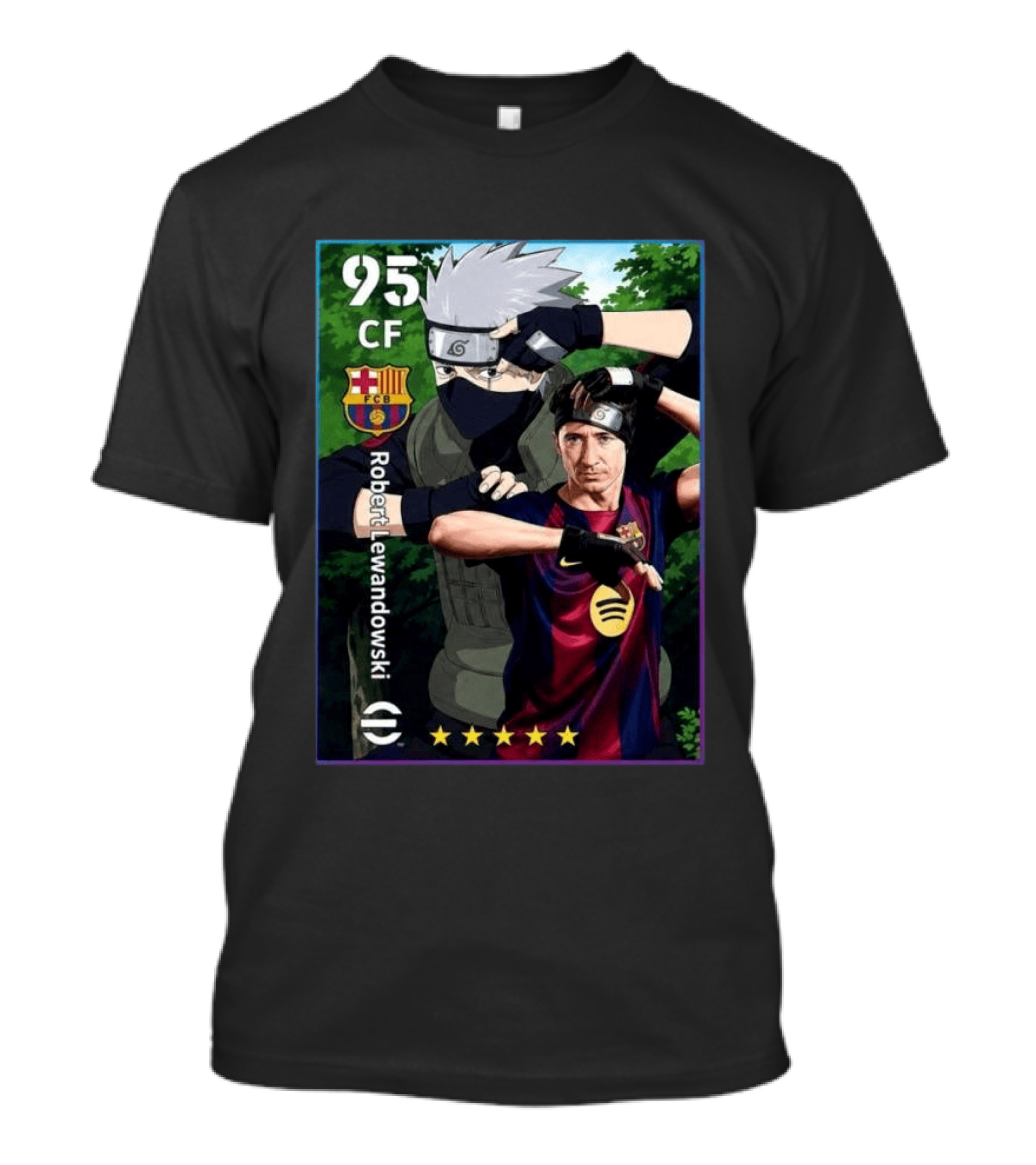 EFootball 2026 Card Lewandowski Kakashi Barcelona FCB Crossover 95 CF T-Shirt