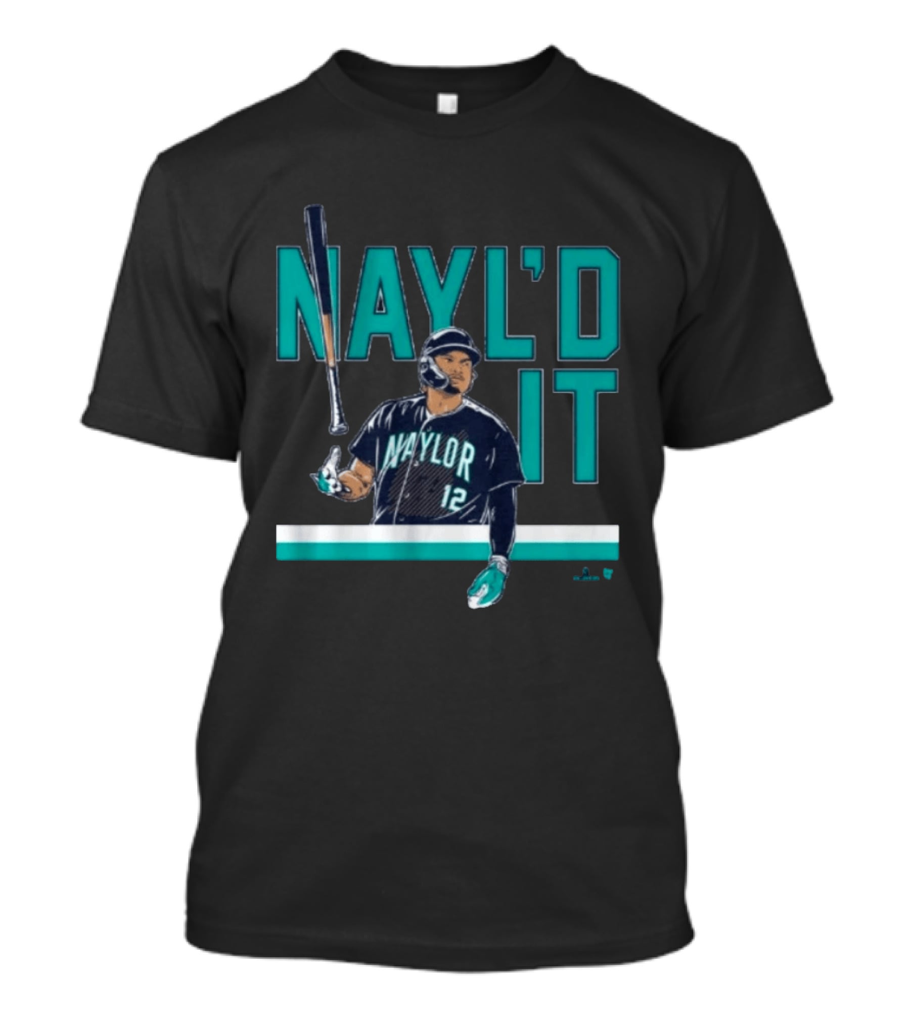 Josh Naylor Nayl'd It Bat Flip Baseball Player Number 12 T-Shirt