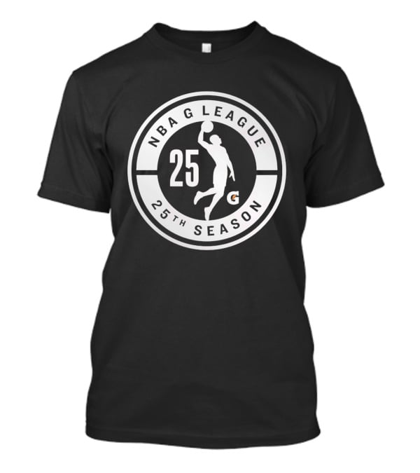 NBA G League 25th Season Anniversary Silver Circle T-Shirt