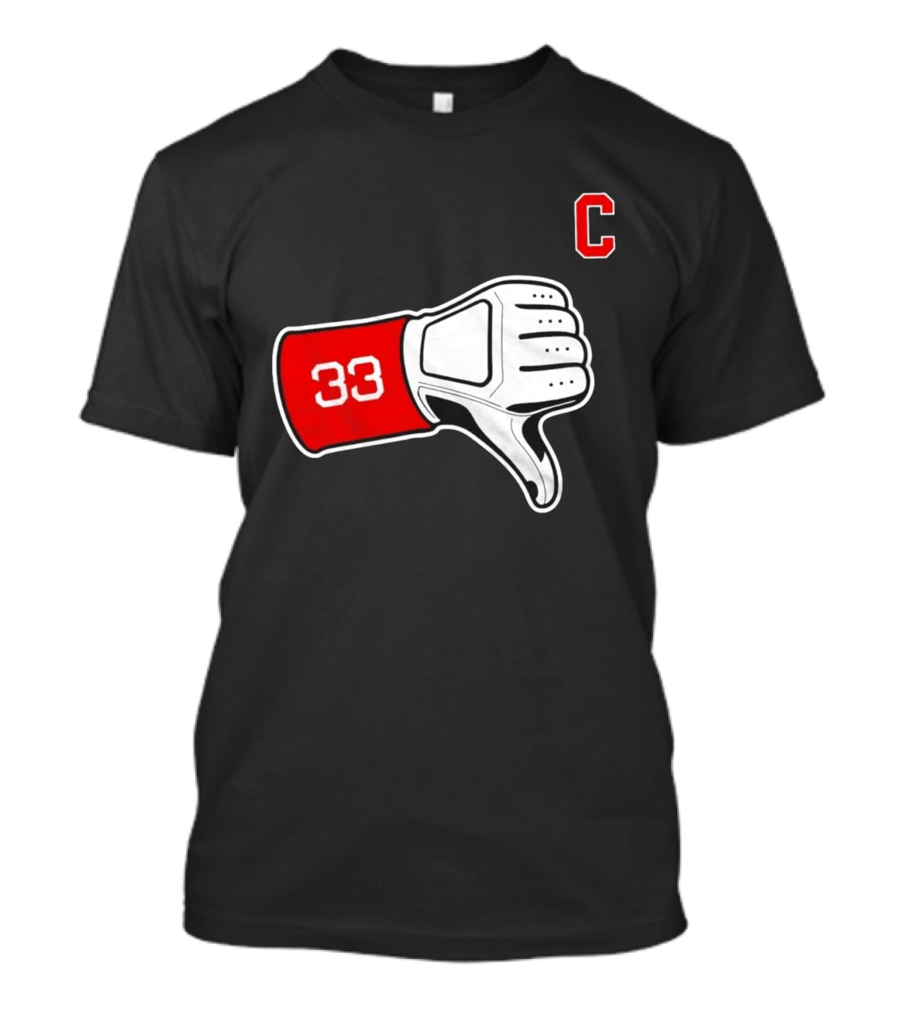 Nice Tek 33 Thumbs Down C Cleveland Guardians T-Shirt