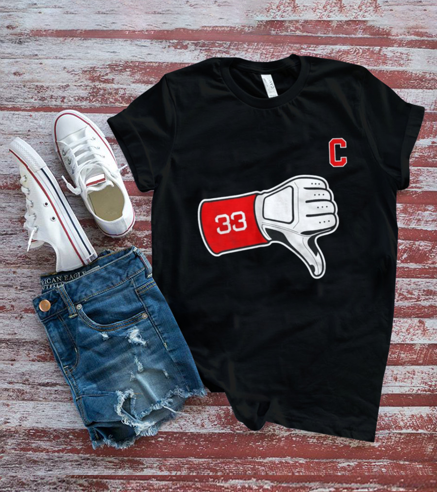Nice Tek 33 Thumbs Down C Cleveland Guardians T-Shirt