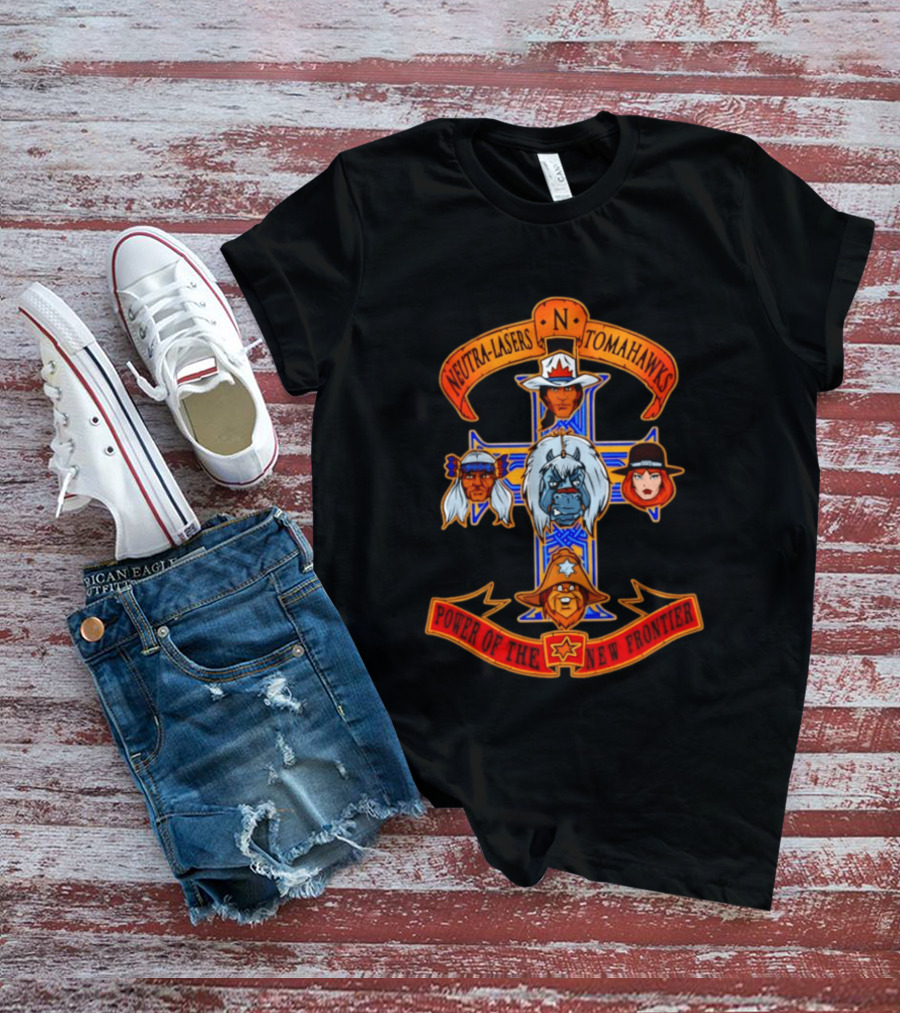 BraveStarr Neutra Lasers Tomahawks Power Of The New Frontier Cross T-Shirt