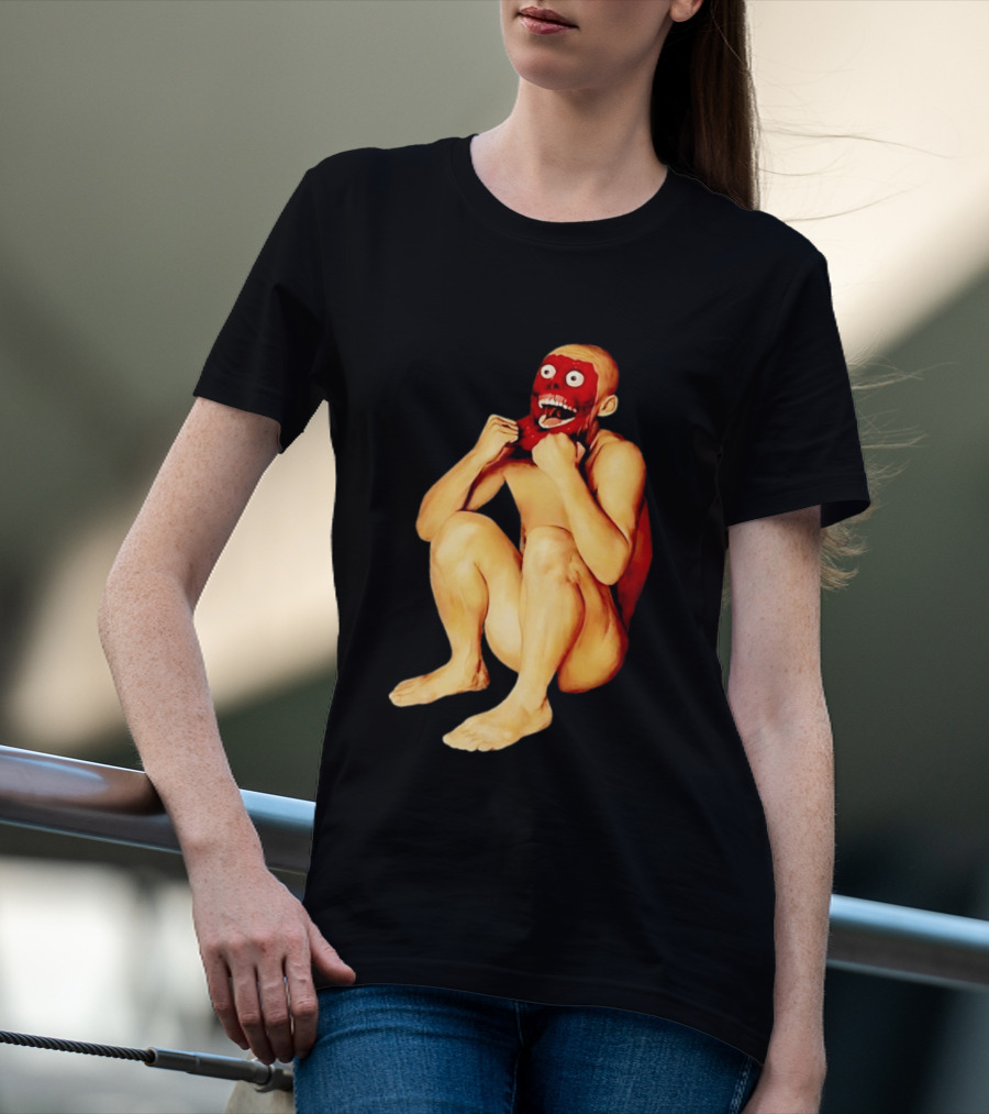 Face Off Meme Bald Character Peeling Illusion T-Shirt