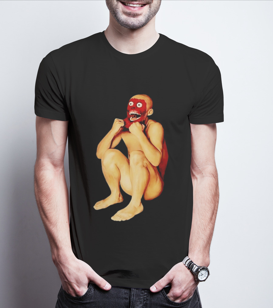 Face Off Meme Bald Character Peeling Illusion T-Shirt