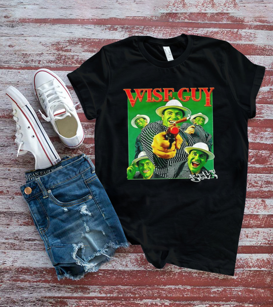 Wise Guy Billy Marchiafava Bold Green Suit And Hat Multiple Faces T-Shirt