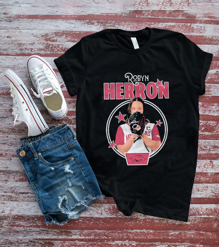 Arkansas Razorbacks Softball Robyn Herron T-Shirt