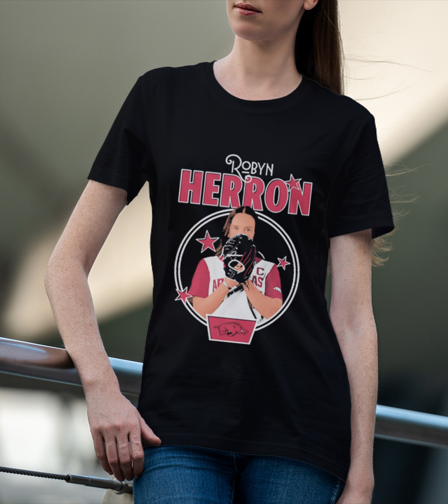 Arkansas Razorbacks Softball Robyn Herron T-Shirt