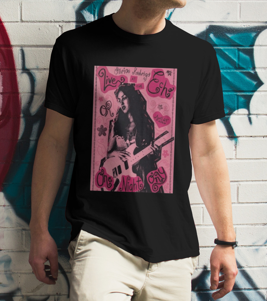 Olivia Rodrigo Live At The Echo April 24 2026 One Night Only T-Shirt