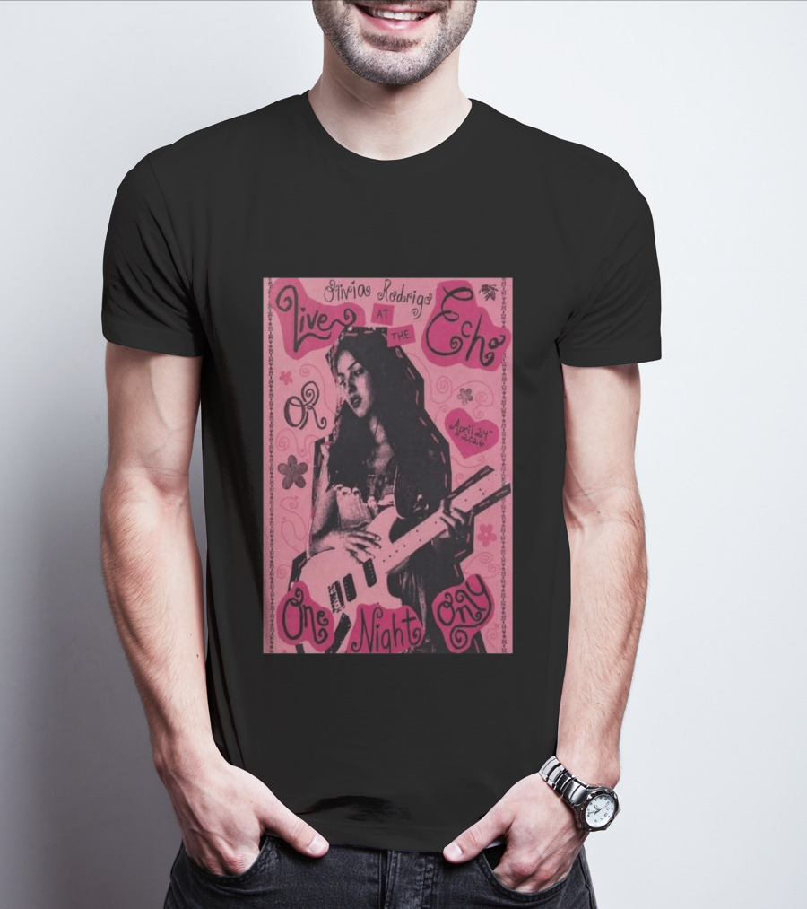 Olivia Rodrigo Live At The Echo April 24 2026 One Night Only T-Shirt