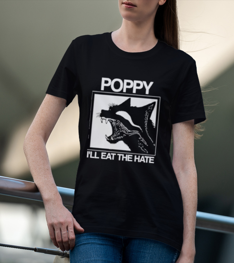 Poppy Feral I'll Eat The Hate Wolf T-Shirt