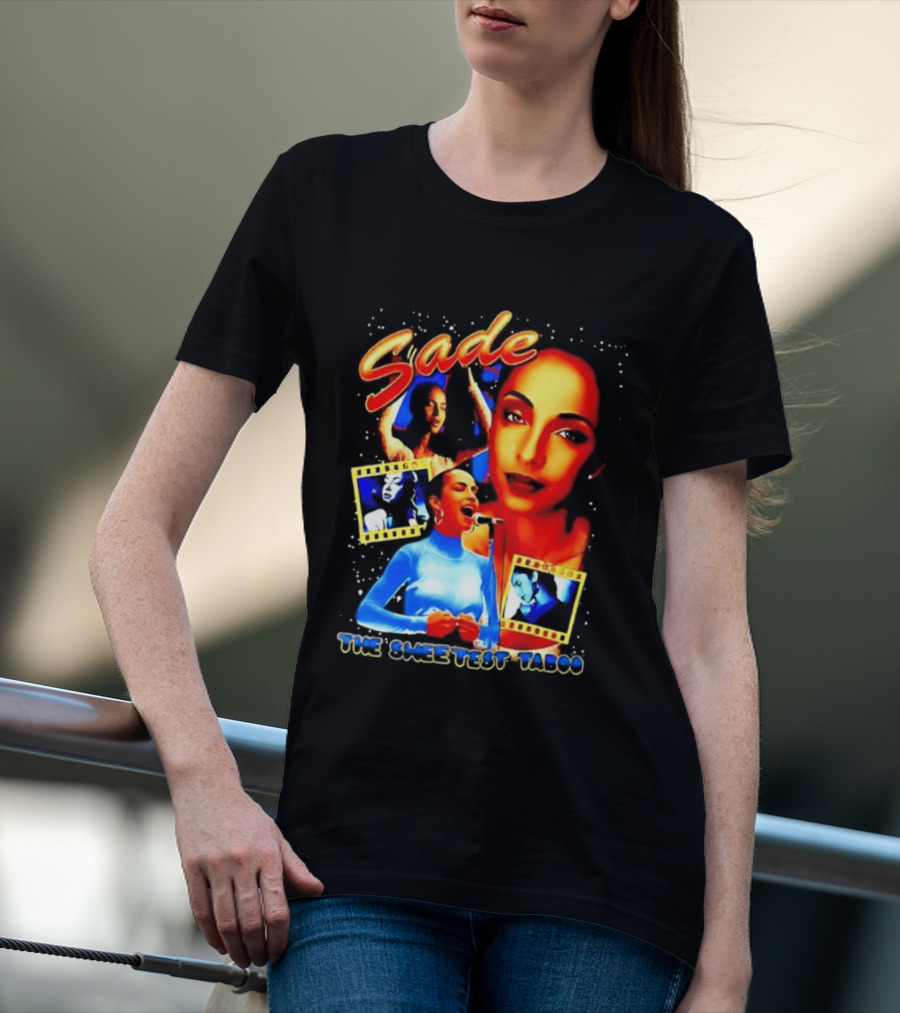Sade The Sweetest Taboo Music Icon Montage T-Shirt
